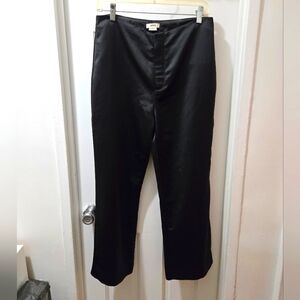 JASON WU Black Satin Pants • Size 6 • Straight Leg • Workwear to Evening Styling